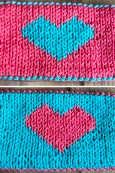 Double Knit Sample learned from a local knitting guild